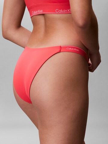 Calvin Klein Swimwear Bikinibroek in Rood