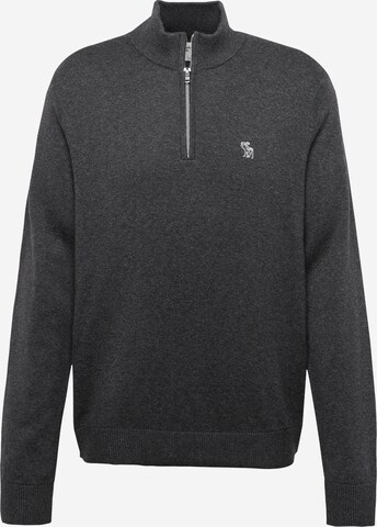 Pull-over 'CHARCOAL MARL' Abercrombie & Fitch en gris : devant