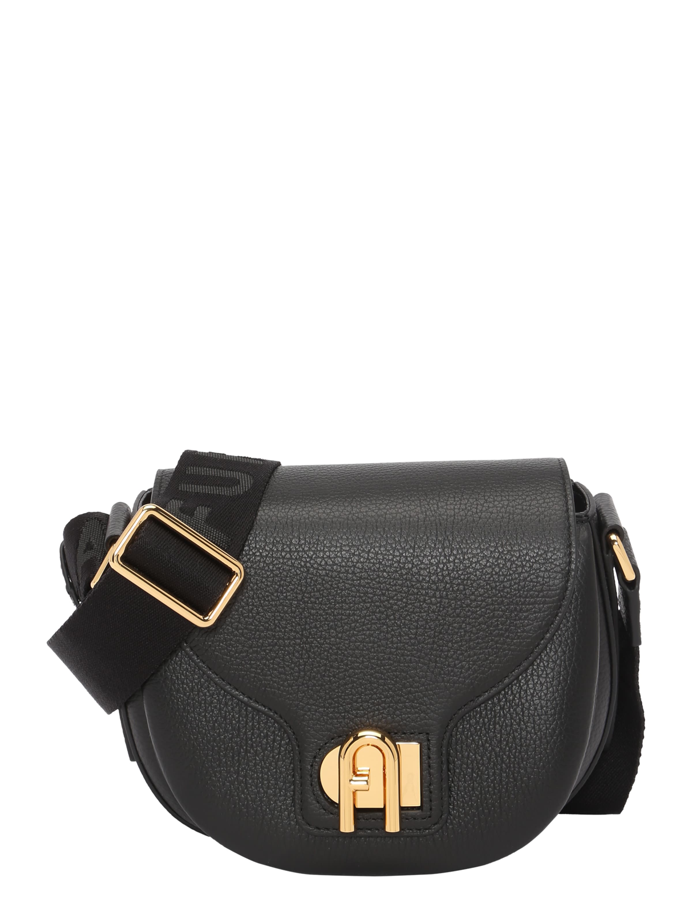 FURLA Taška cez rameno 'Lotus' - Čierna: predná strana