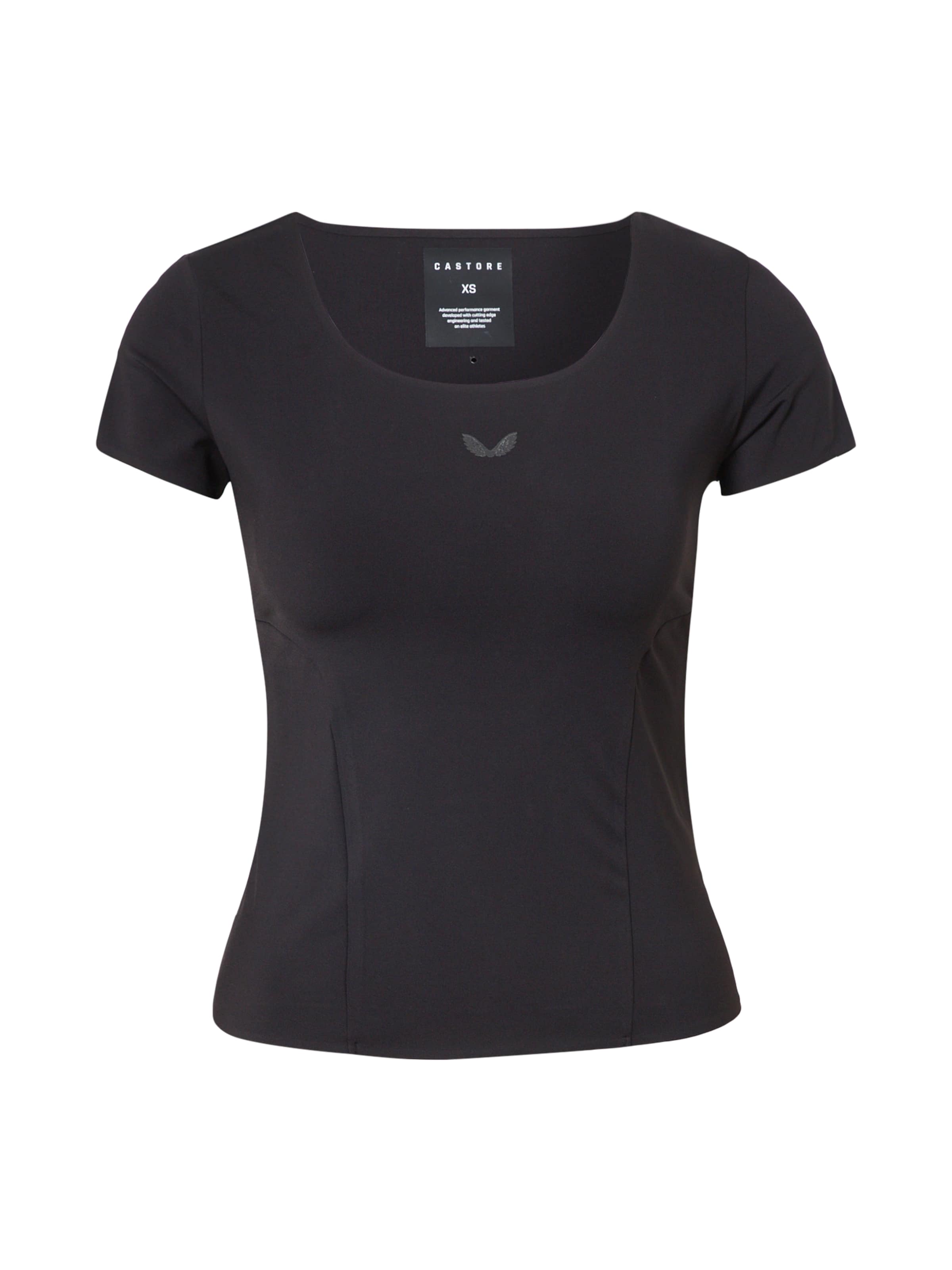 Tricou 'Carolina' de la Castore pe negru: față