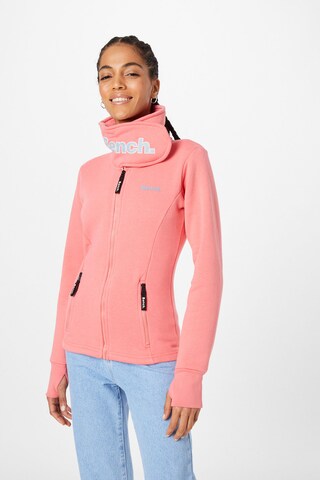 BENCH Sportssweatjakke 'HAYLO' i orange: forside