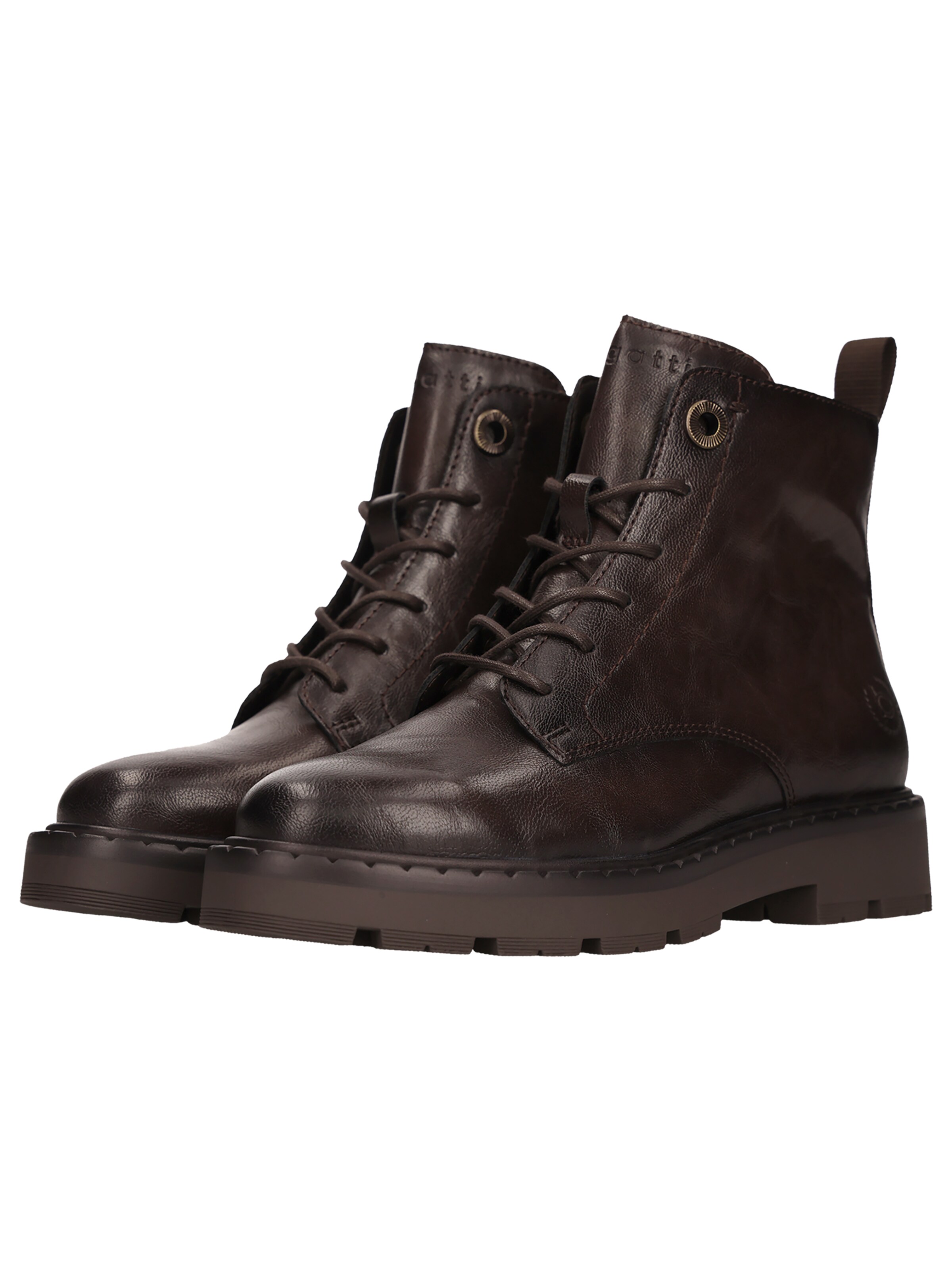 bugatti Lace-Up Ankle Boots in Brown