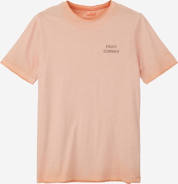 T-Shirt s.Oliver en orange : devant