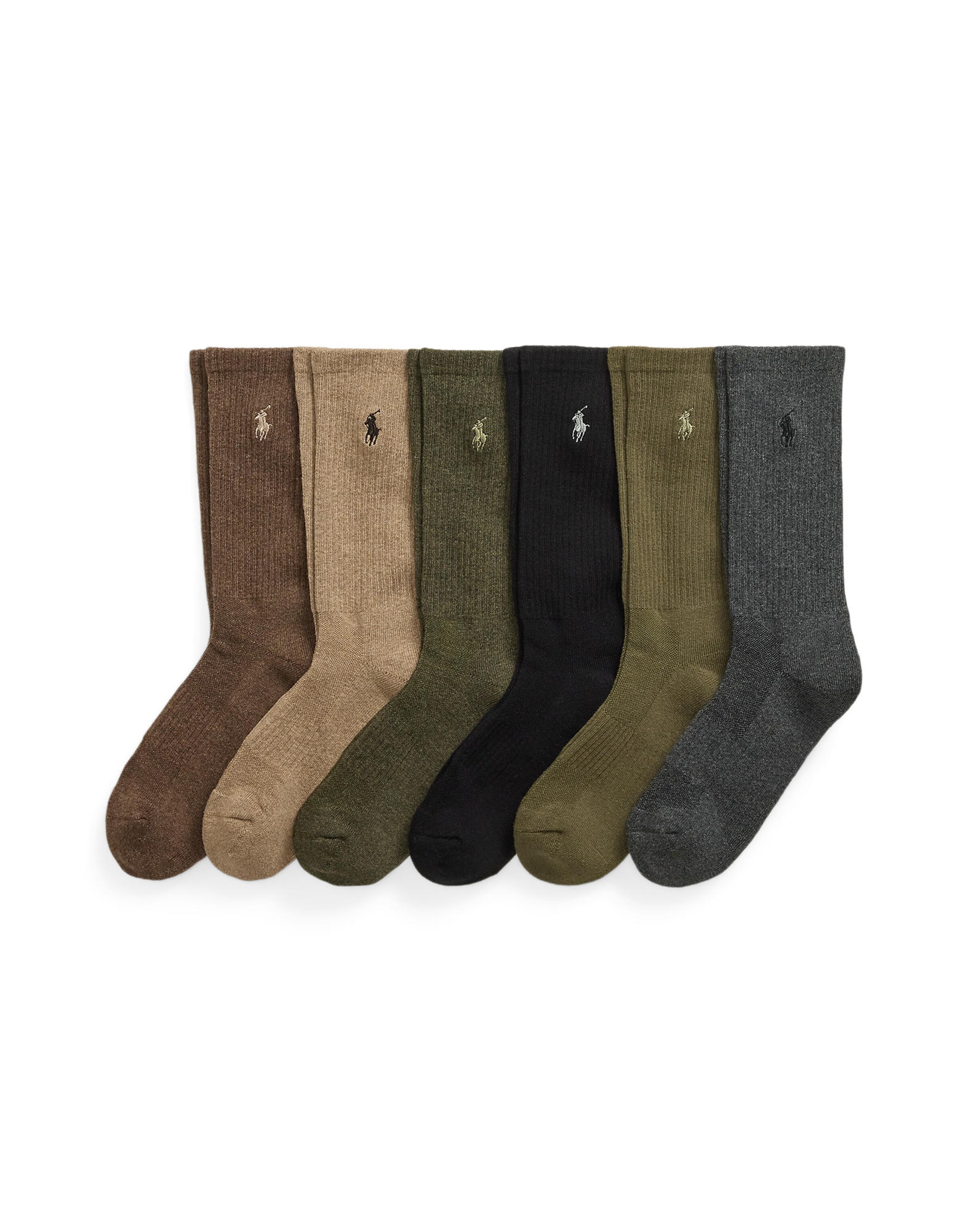 Polo Ralph Lauren Socks in 44-46,5 in Brown / Graphite / Olive / Black, Item view