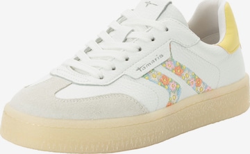 Tamaris Platform trainers in White: front