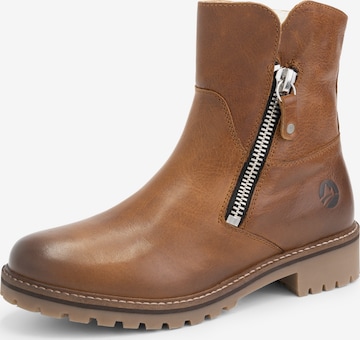 Travelin Ankle Boots 'Vartae ' in Brown: front