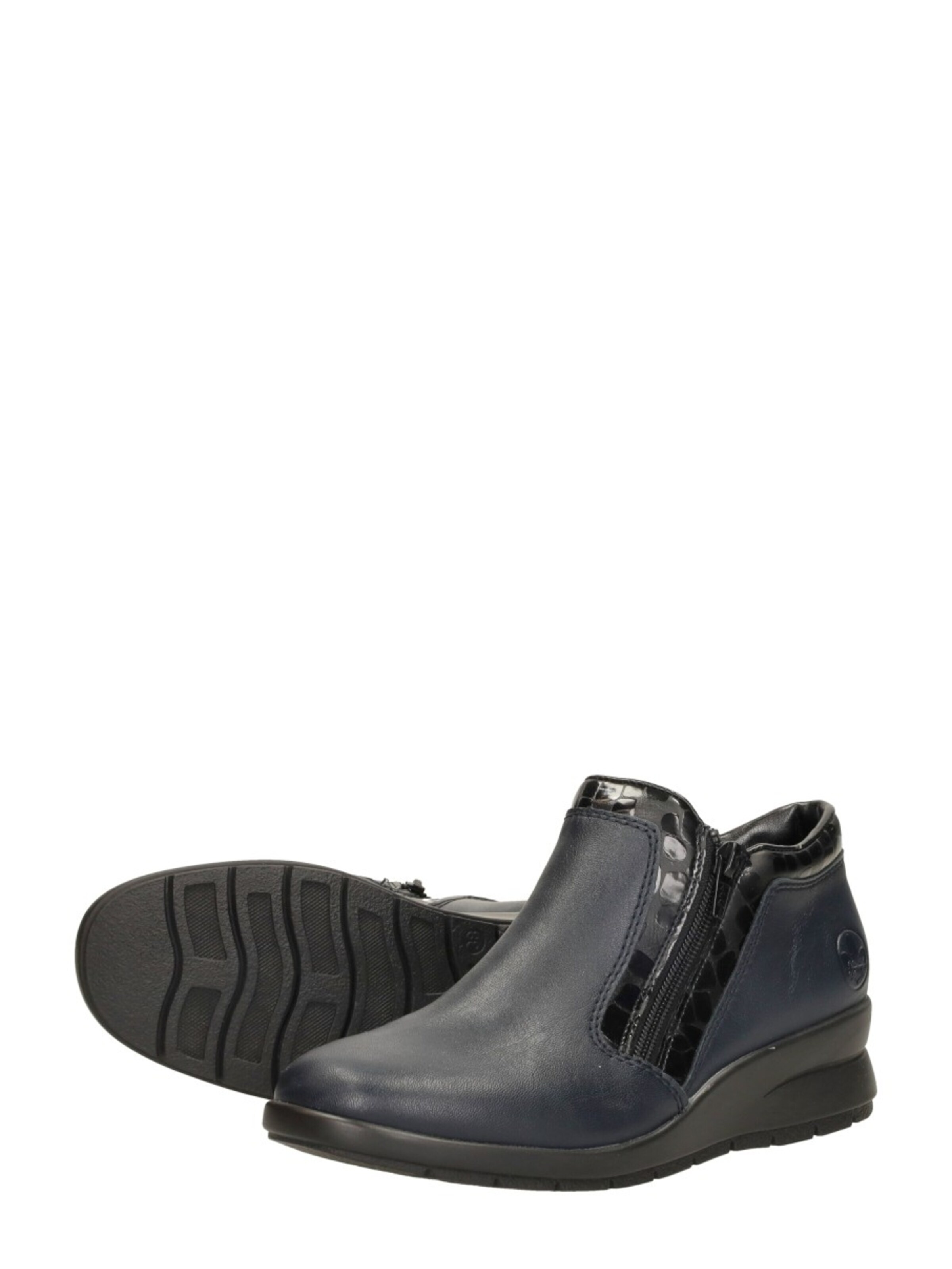 Rieker Boots 'Enkellaarsjes Plat' in Blauw