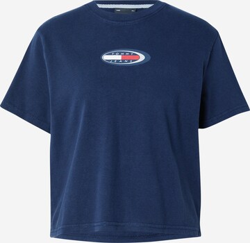 T-shirt Tommy Jeans en bleu : devant