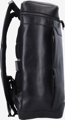 Buckle & Seam Backpack 'Siwa' in Black