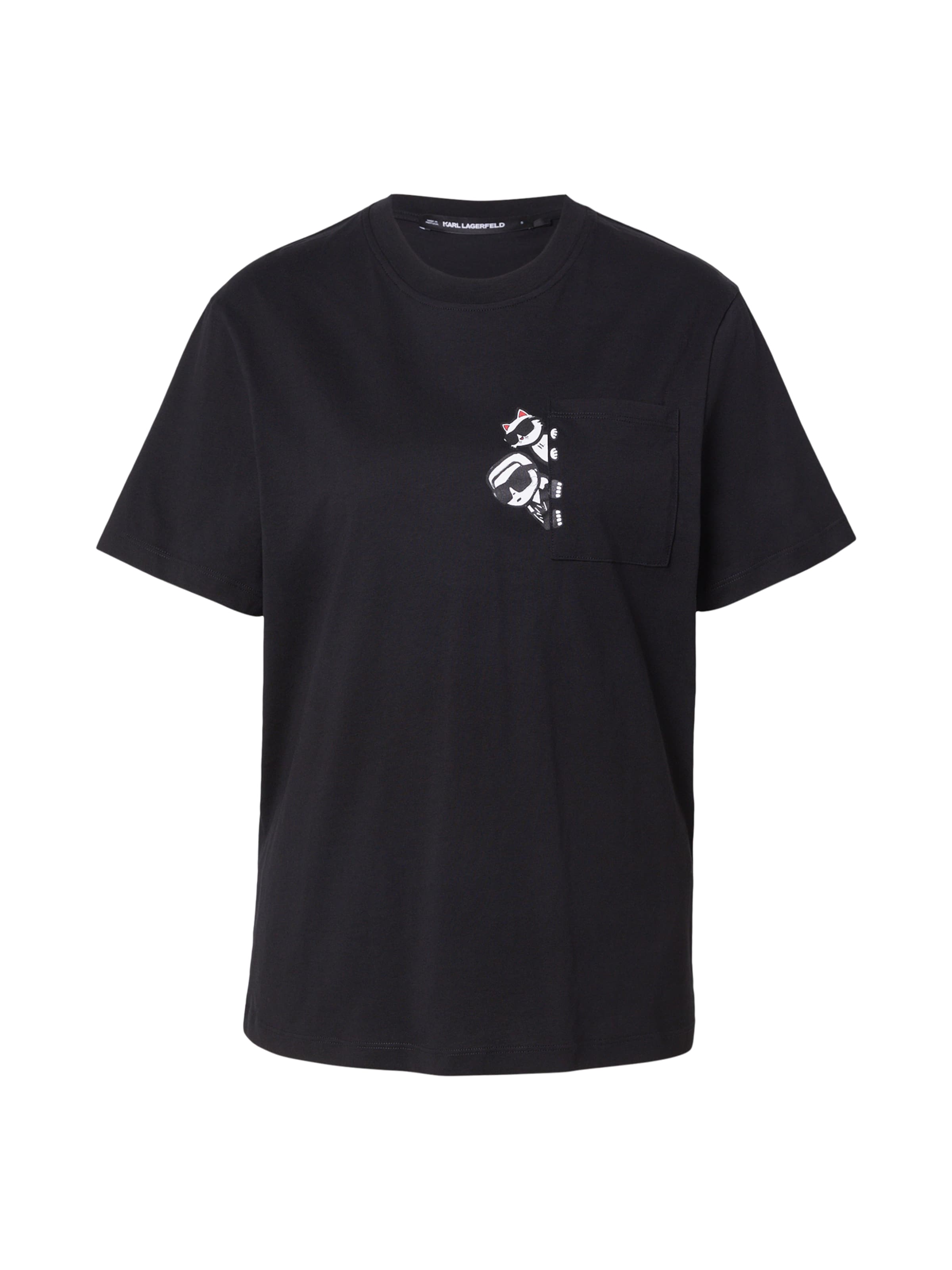 Karl Lagerfeld Shirt 'IKON' in Black: front