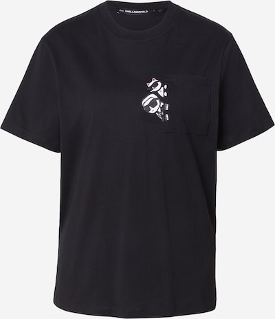 Marškinėliai 'IKON' iš Karl Lagerfeld, spalva – juoda / balta, Prekių apžvalga