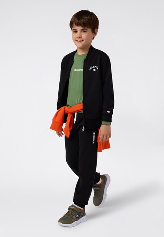 Champion Zip-Up Hoodie in Black
