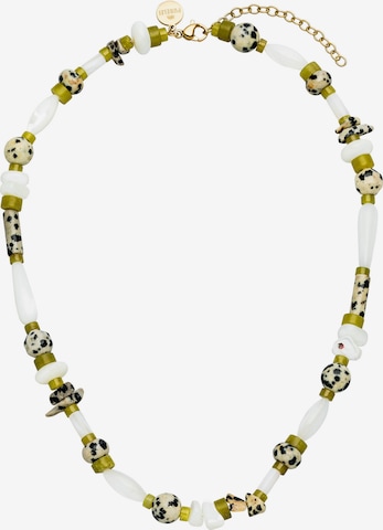 PURELEI - Colar 'Coast' em verde: frente