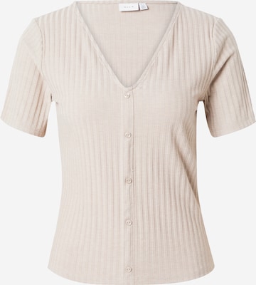 VILA Shirt 'RIBINI' in Beige: front