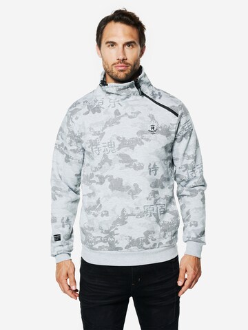 Felpa di KOROSHI in grigio: frontale