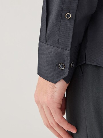 Next Slim fit Button Up Shirt in Black