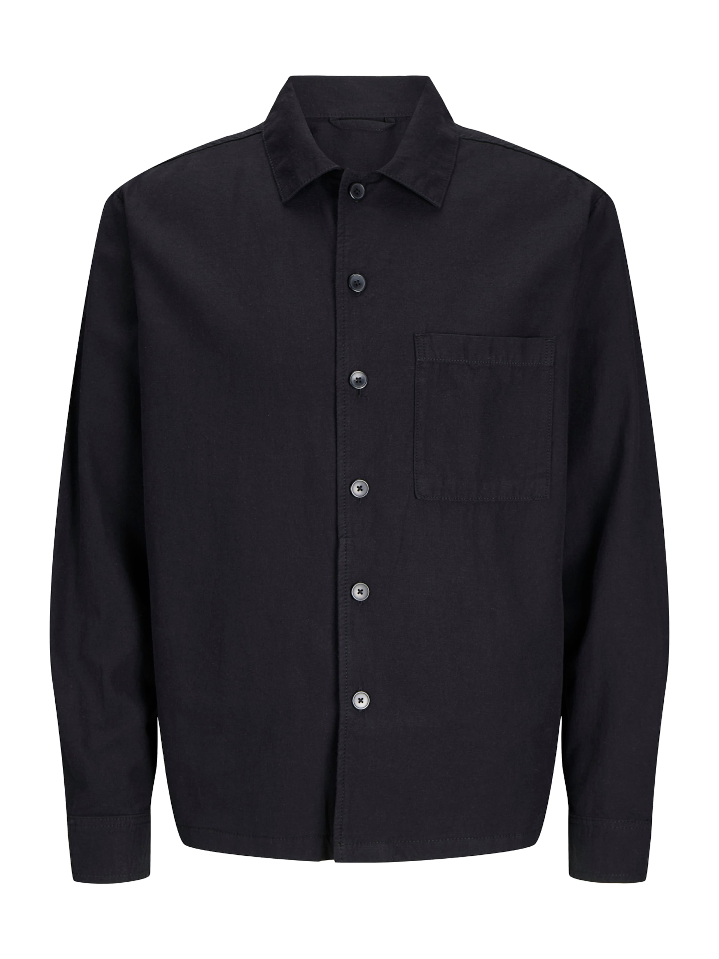 Camicia 'JJEURBAN EDGE' di JACK & JONES in nero: frontale