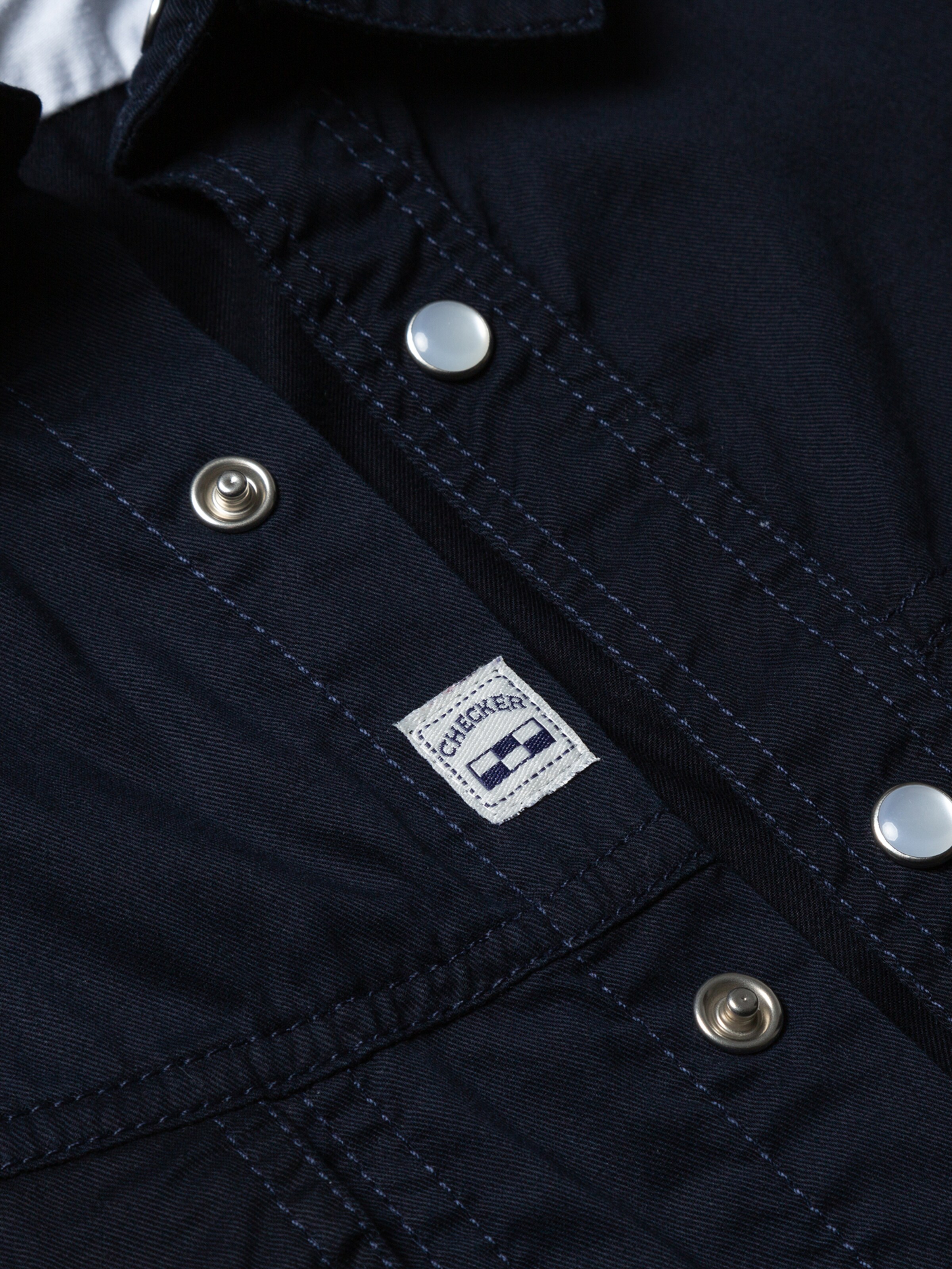 Checker - Ajuste regular Camisa ' Dynasty Denim ' en azul