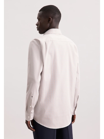 Coupe regular Chemise business SEIDENSTICKER en marron