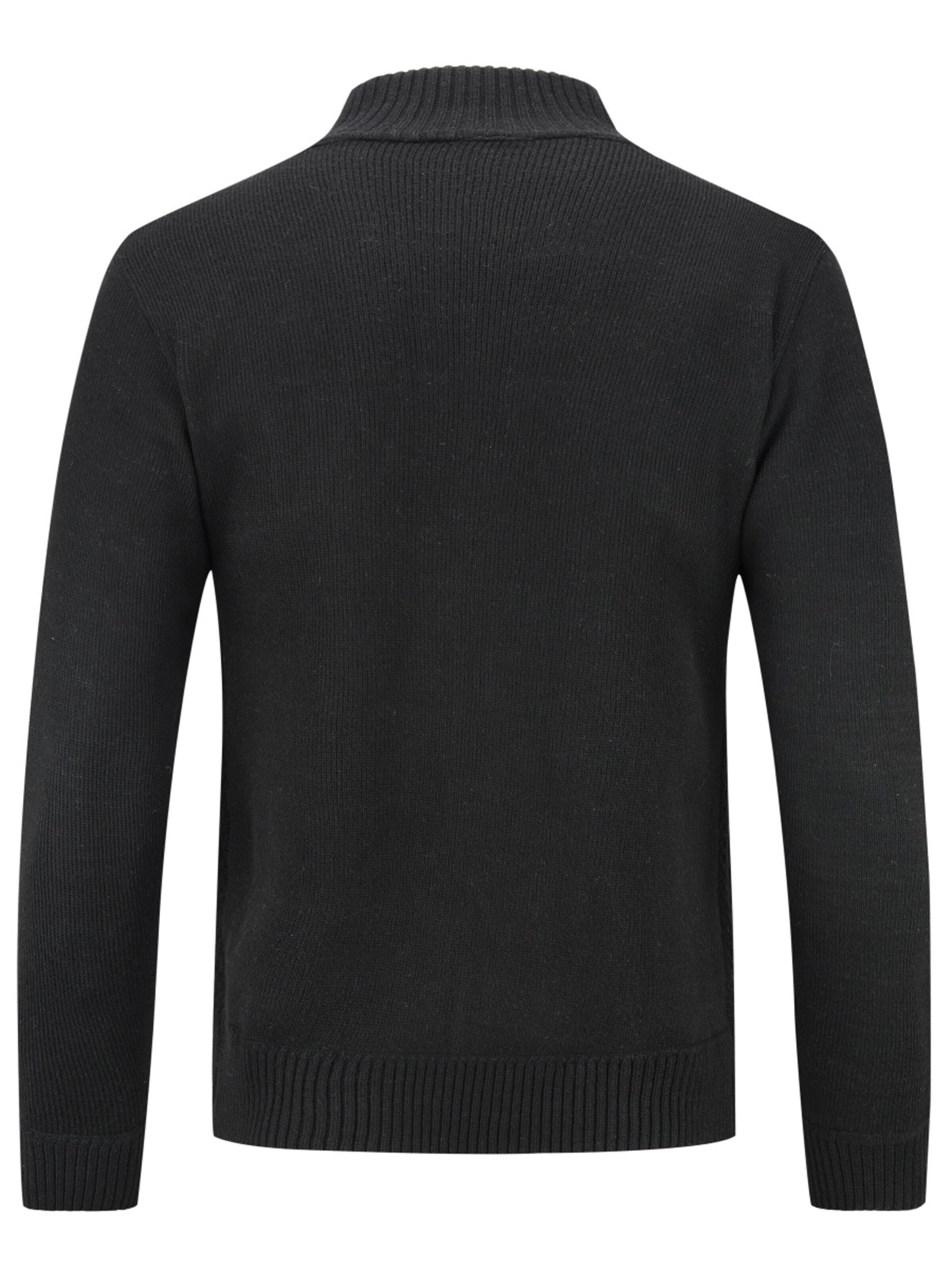 YOUTHUP Strickjacke 'Wertigkeit'‌‌‌‌‌‌ in Schwarz