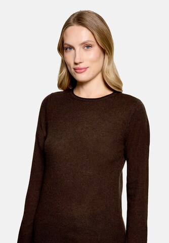Betty Barclay Kaschmir-Pullover mit Rundhalsausschnitt in Braun