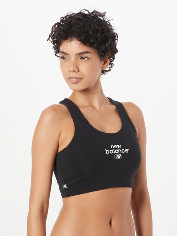 new balance Top in Black: front