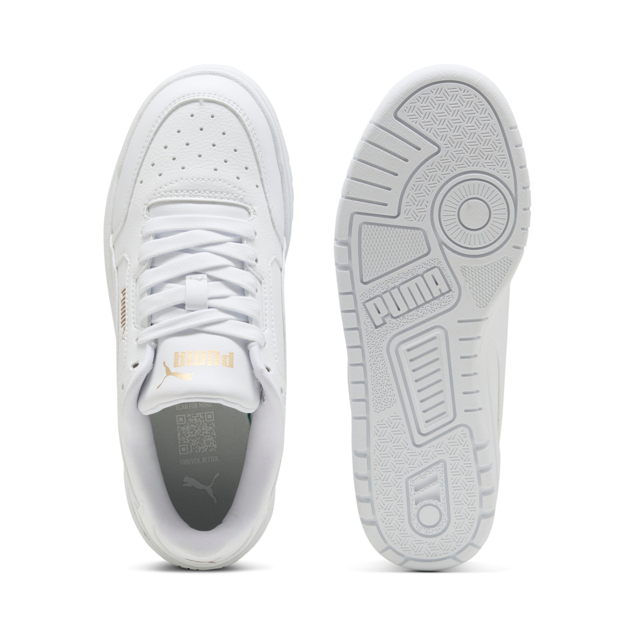 PUMA Platform trainers in White