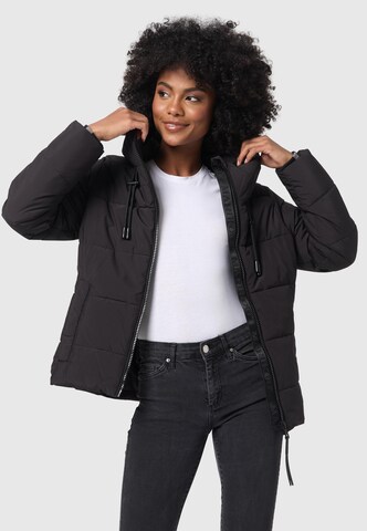 MARIKOO Winter Jacket in Black: front