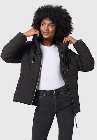 MARIKOO Winter jacket in Black: front