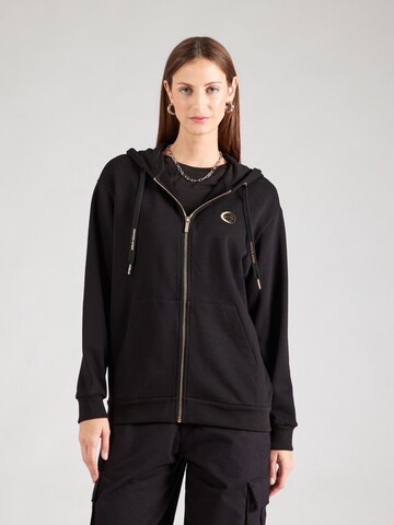 ARMANI EXCHANGE - Sudadera con cremallera en negro: frente