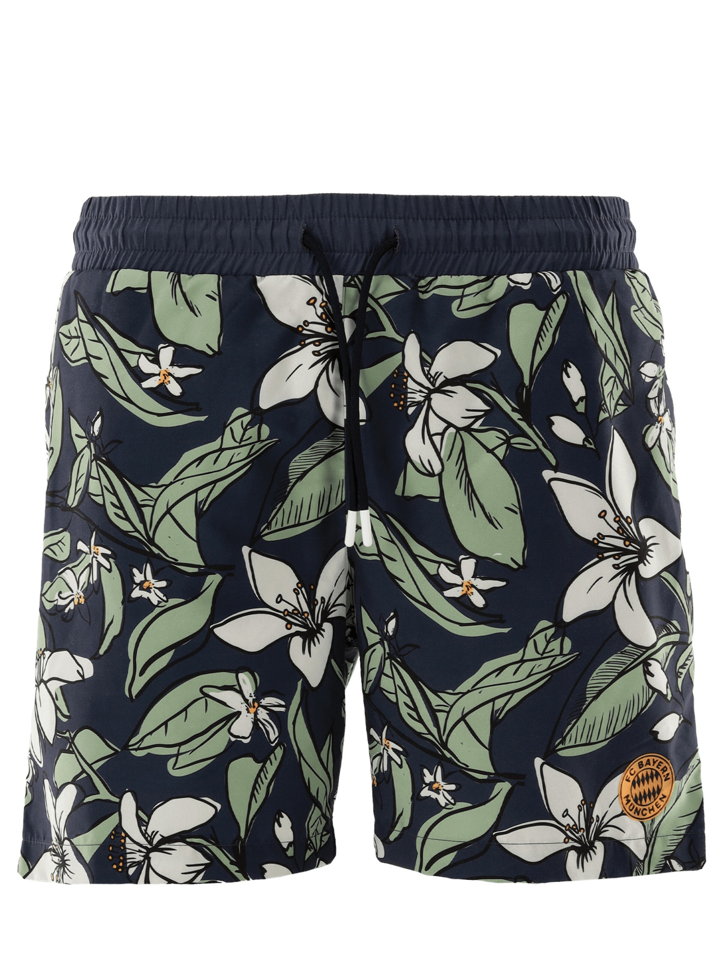 FC Bayern München Badehose Classic - Grau, 100% Polyamid, Offizieller Fanartikel