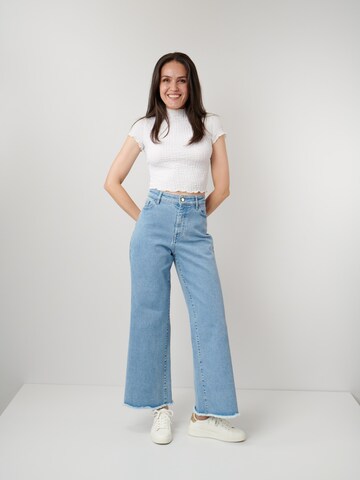 Flared Jeans '6344' di W. Wegener in blu