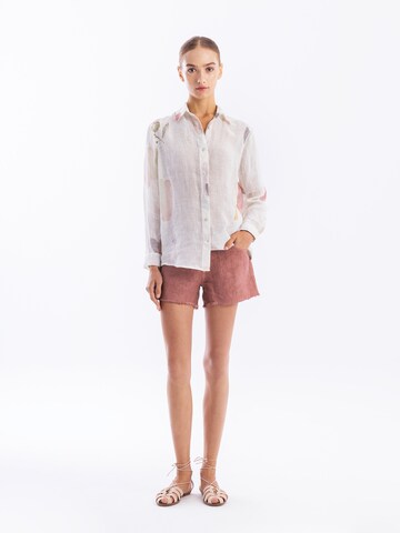 Haris Cotton Blouse in Wit