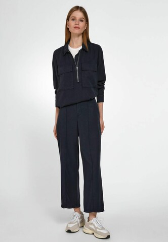 WALL London Loose fit Pleat-Front Pants in Blue