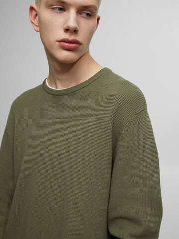 Pull&Bear Pulóver - zöld