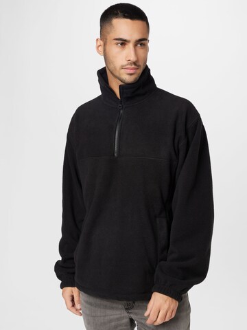 WEEKDAYSweater majica 'Patrik' - crna boja: prednji dio