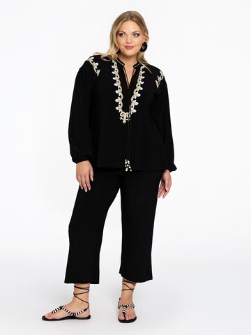 YOEK Tunic in Black: front