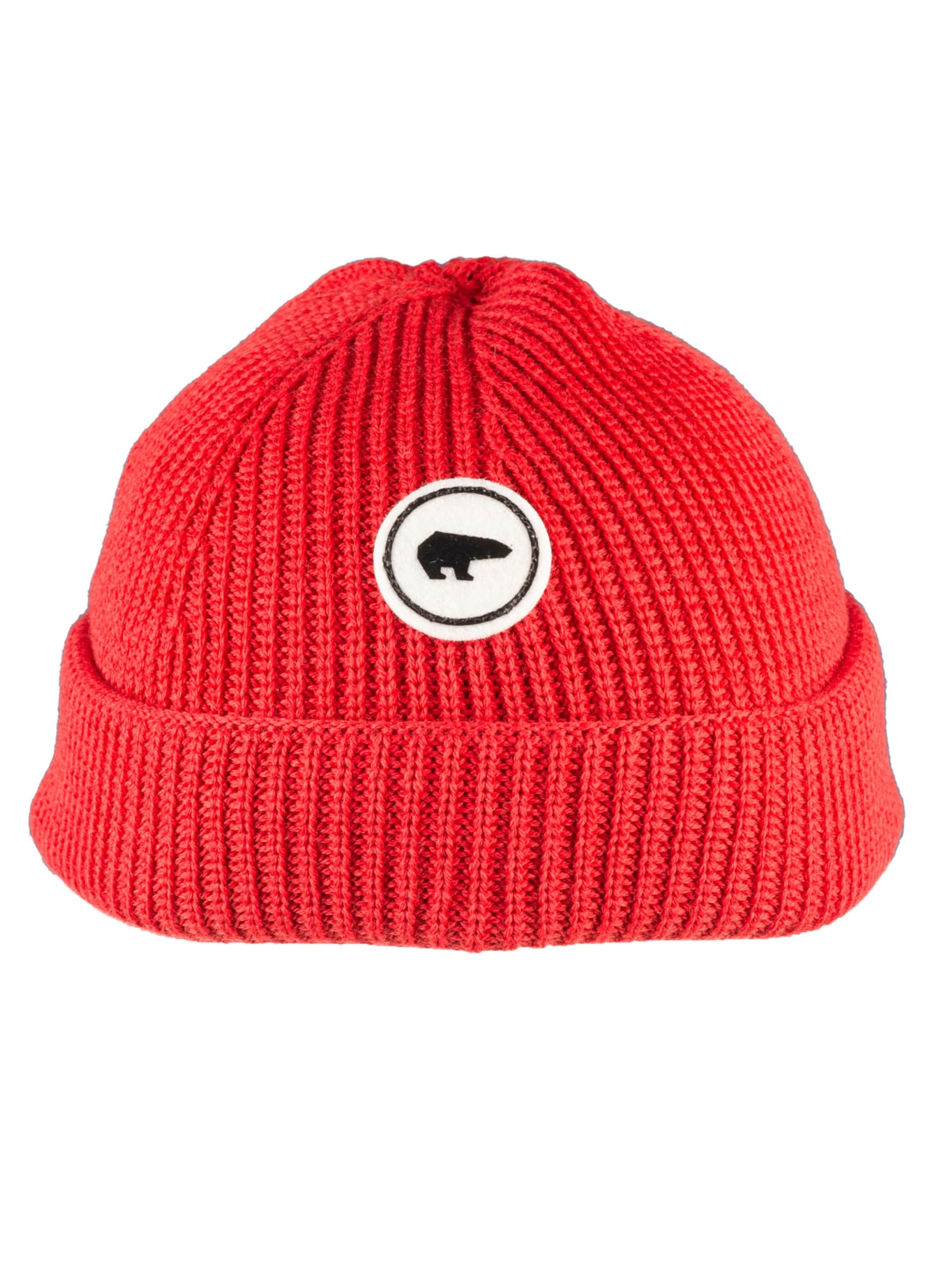 Eisbär Beanie 'Raik MU' in Red: front