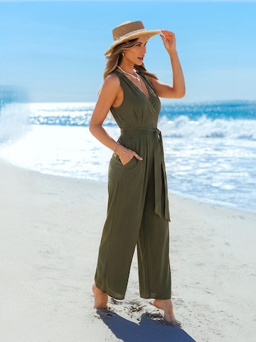 Cupshe Jumpsuit 'Wide Leg' in Grün