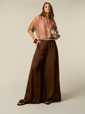 Baggy Pantaloni di oltre in marrone