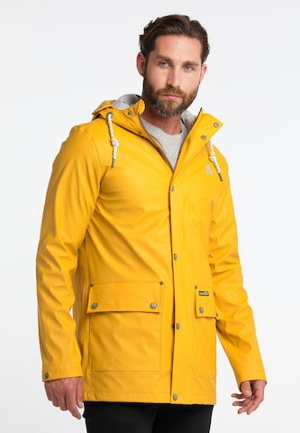 Schmuddelwedda Between-Season Jacket in Yellow: front