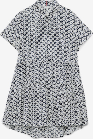 TOMMY HILFIGER Kleid 'Scallop' in navy / rot / schwarz / weiß, Produktansicht