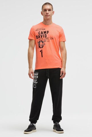 CAMP DAVID Regular Workout Pants in Black
