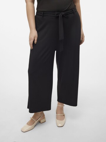 Vero Moda Curve Wide Leg Bukser 'MILLA' i sort