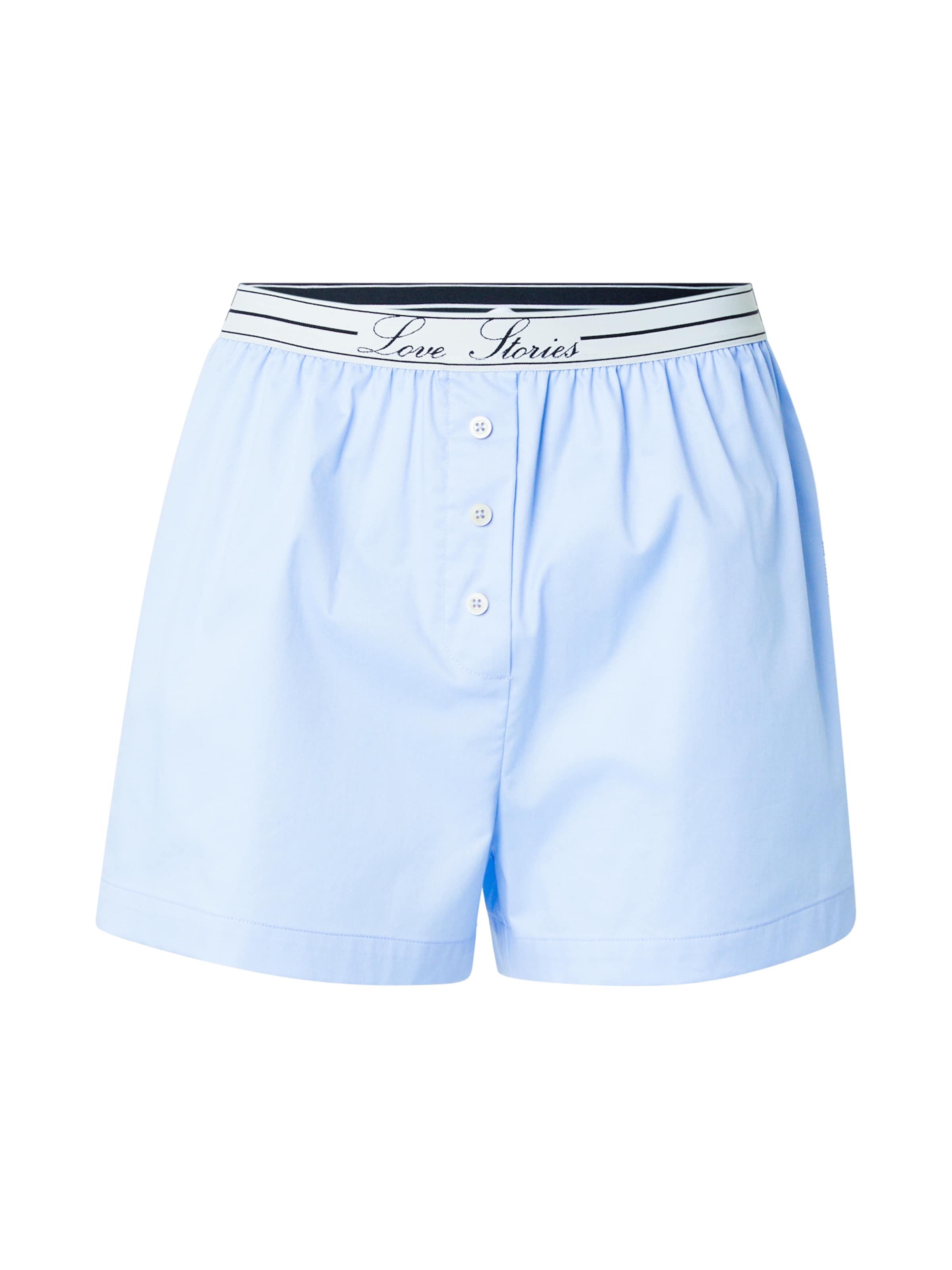 LOVE Stories Spodnji del pižame 'JAMES' | modra barva: sprednja stran