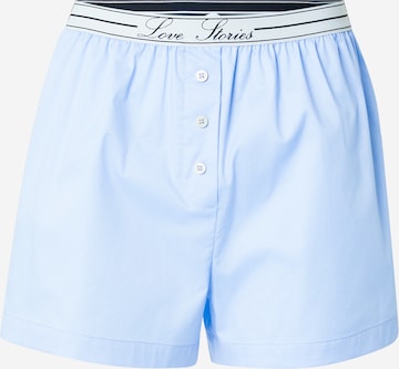 LOVE Stories Pyjamahousut 'JAMES' värissä sininen: etupuoli