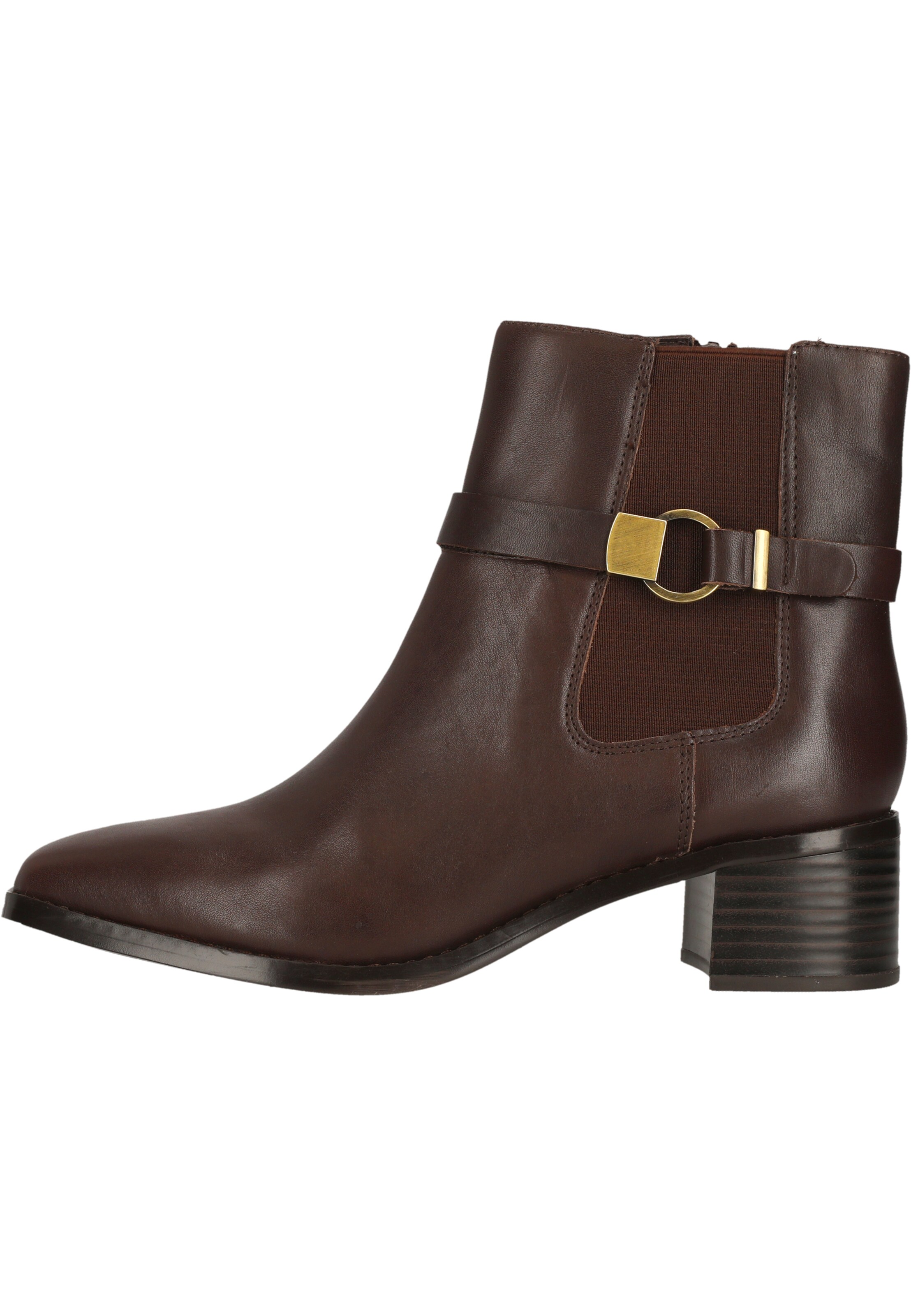 CLARKS Stiefelette 'Wreen Buckle' in Braun: Vorderseite
