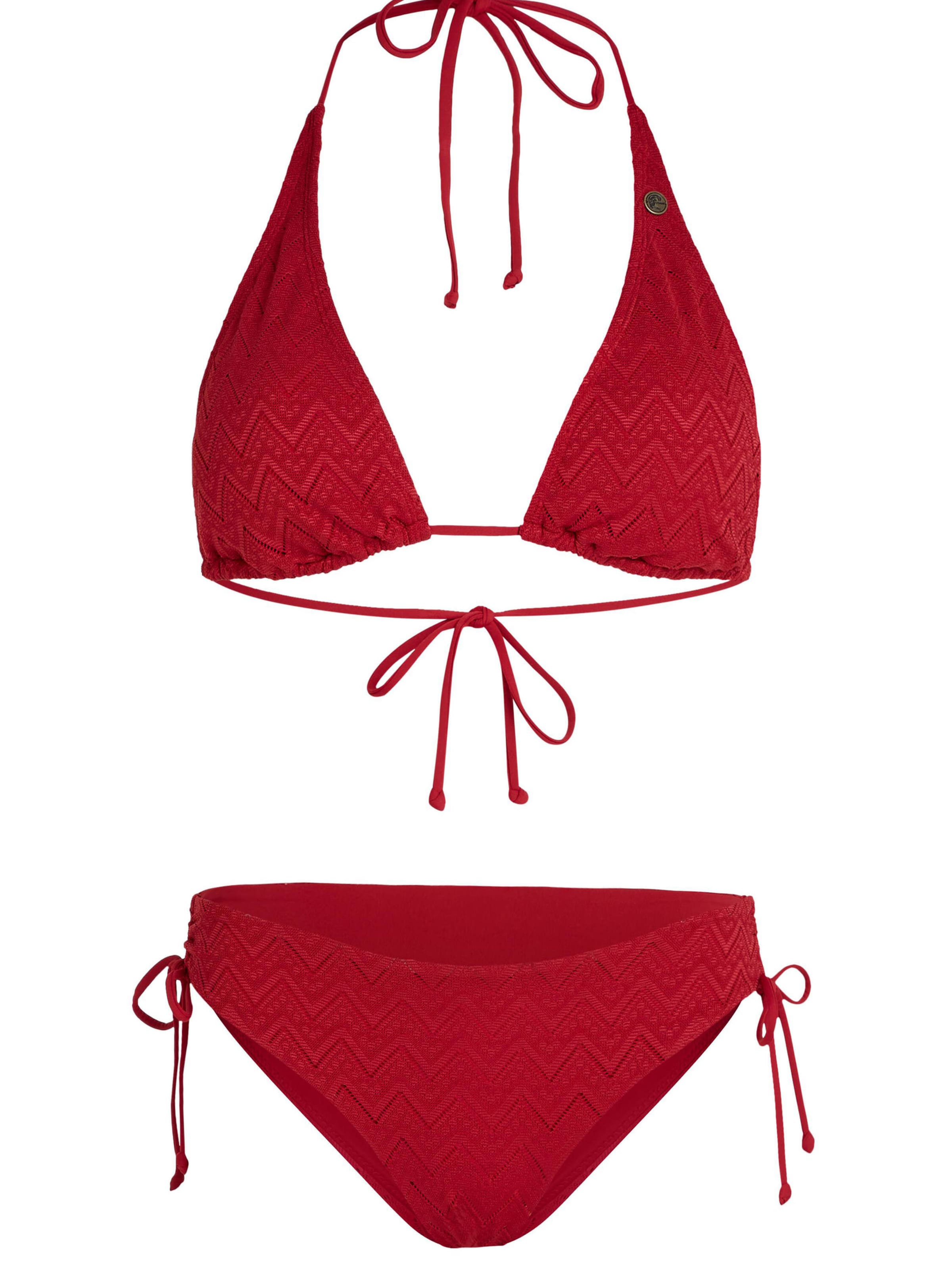 O'NEILL Magas nyak Bikini - piros: elől