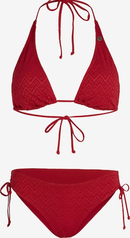 raudona O'NEILL Aukštu kaklu Bikinis: priekis