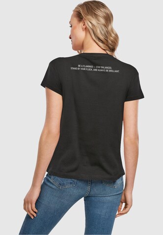 Merchcode Shirt 'Flamingo' in Zwart